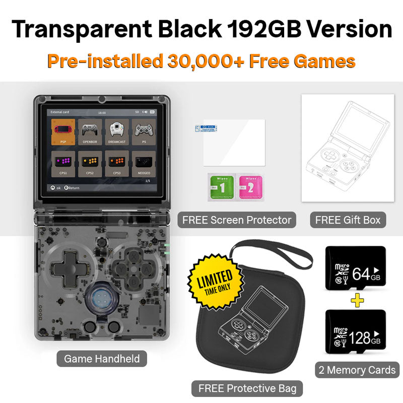 Retro Flip™ Handheld (30,000+ Retro Games Built-in)